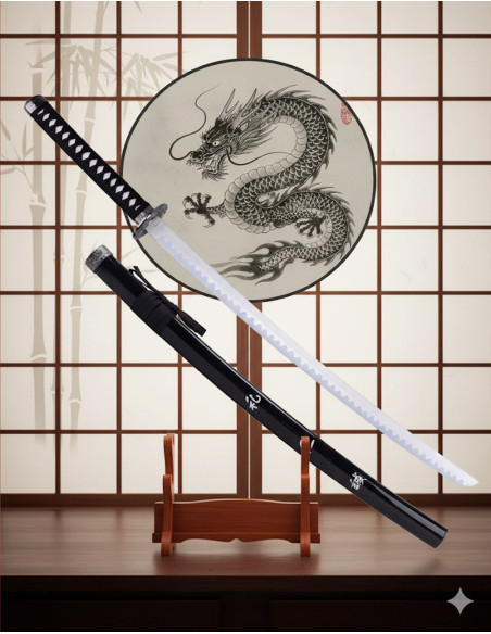 Tsuba de katana décorative Dragon et...