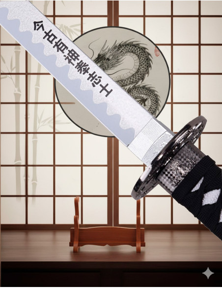 Tsuba de katana décorative Dragon et...