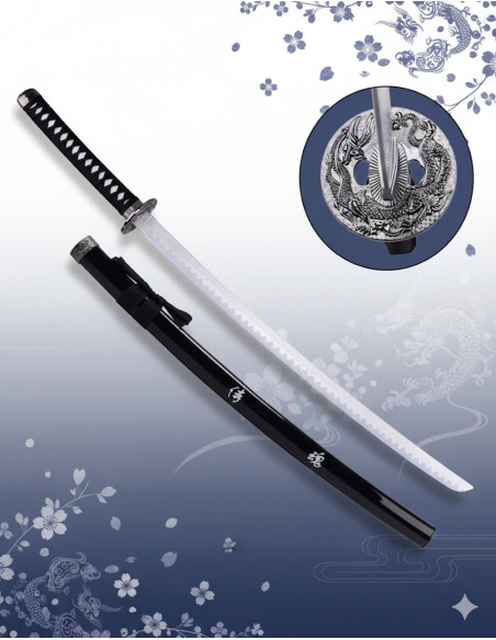 Katana décorative tsuba Dragon...