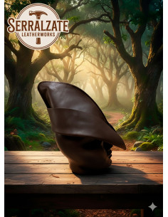 Bonnet médiéval en cuir modèle Guillaume Tell, couleur... 2