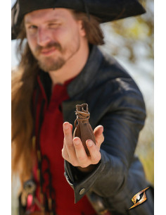 Sac en cuir de pirate, couleur marron