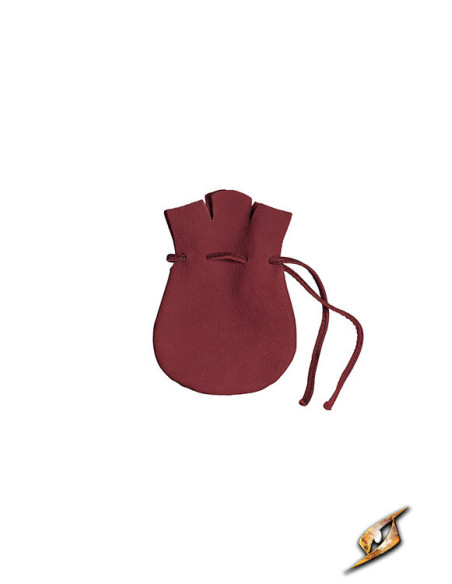 Limosnaire de pirate en cuir rouge