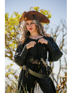 Tunique de pirate pour femme en coton, modèle Rogue