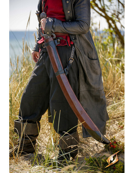 Étui pour épée courbe en cuir,...