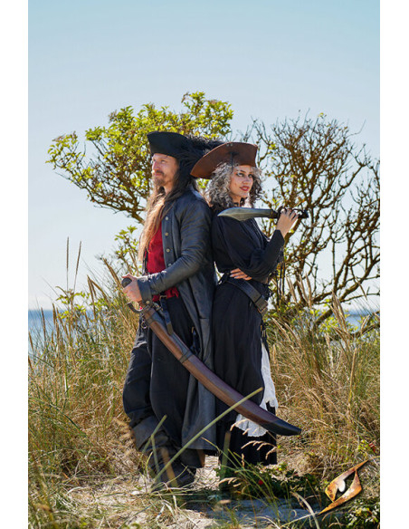 Étui pour épée courbe en cuir,...