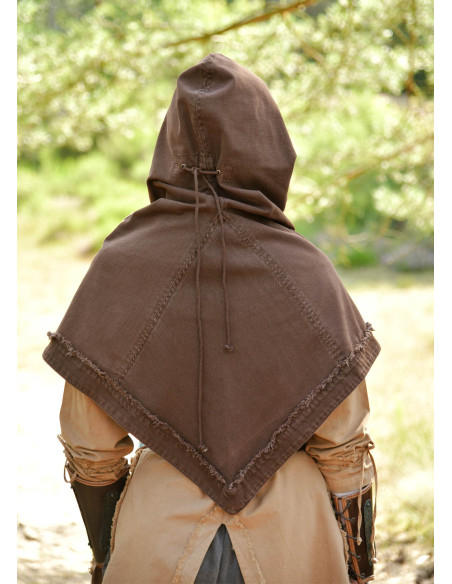 Capuche médiévale en coton modèle...