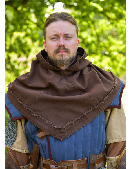 Capuche médiévale en coton modèle...