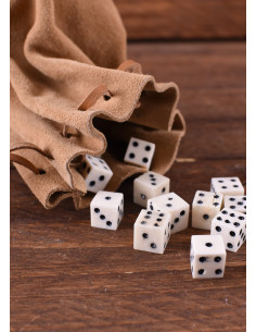 Balle de quête médiévale en cuir grande 2