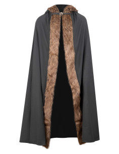 Cape médiévale à capuche en coton modèle Aaron, couleur...