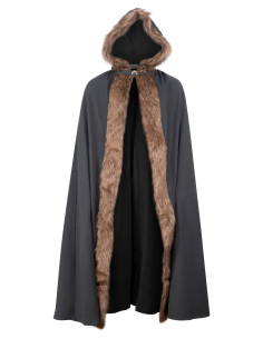 Cape médiévale à capuche en coton modèle Aaron, couleur... 2