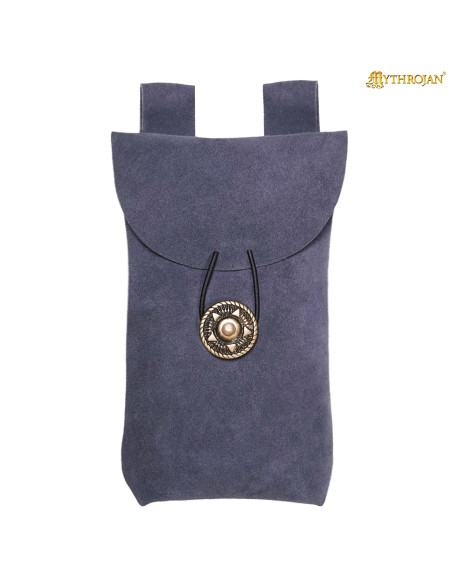 Sac à main médiéval en cuir de daim à...