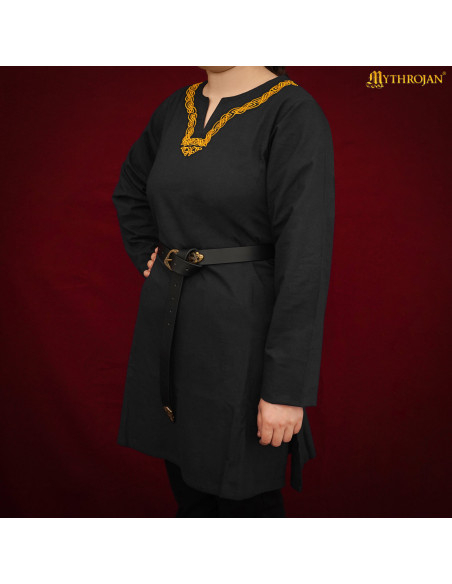 Tunique viking en coton à manches...