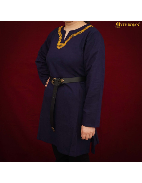 Tunique viking en coton à manches...