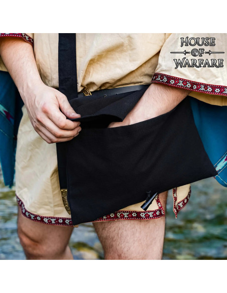 Sac médiéval en coton avec fermeture...