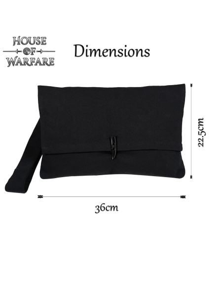 Sac médiéval en coton avec fermeture...