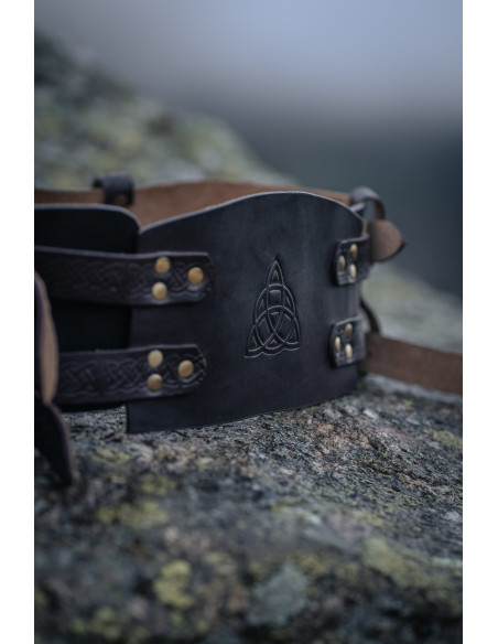 Ceinture médiévale celtique en cuir...