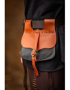 Sac banane médiéval en cuir modèle Albrecht, couleur...