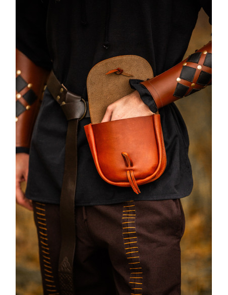 Sac à main médiéval en cuir modèle...