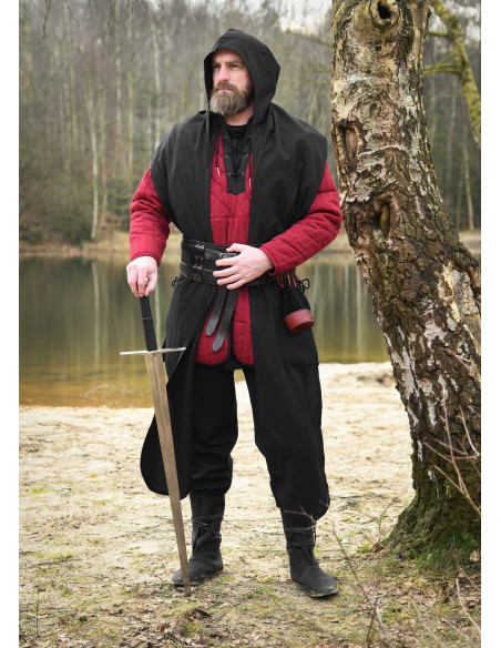 Écharpe médiévale à capuche en coton...