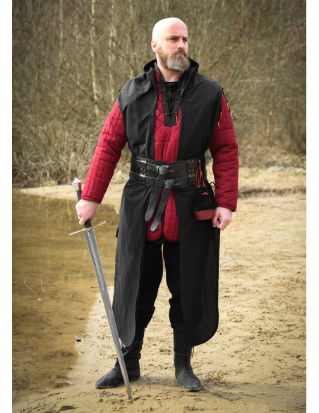 Écharpe médiévale à capuche en coton...