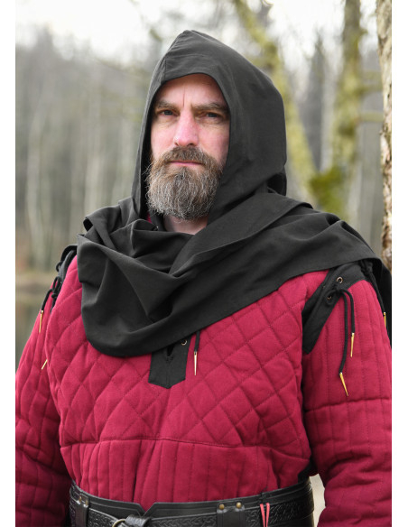 Écharpe médiévale à capuche en coton...