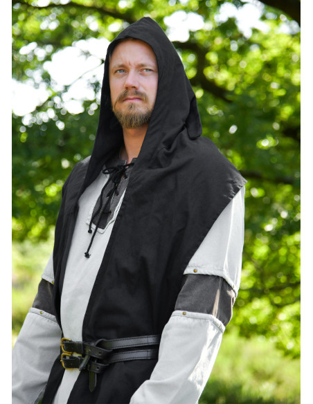 Écharpe médiévale à capuche en coton...