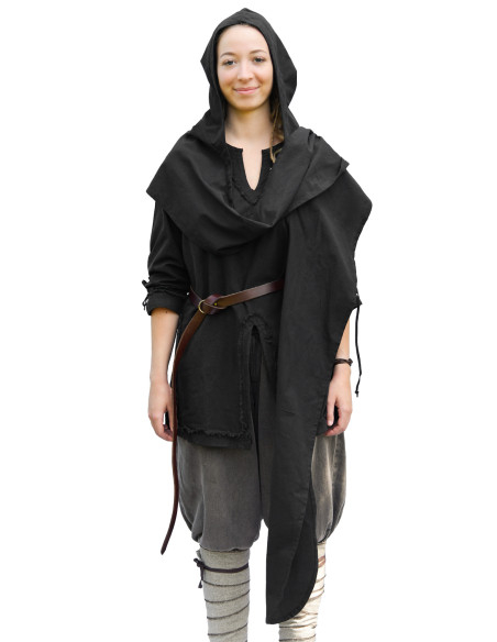 Écharpe médiévale à capuche en coton...