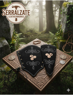 Bracelets d'archer en cuir suédé modèle Nyara 2