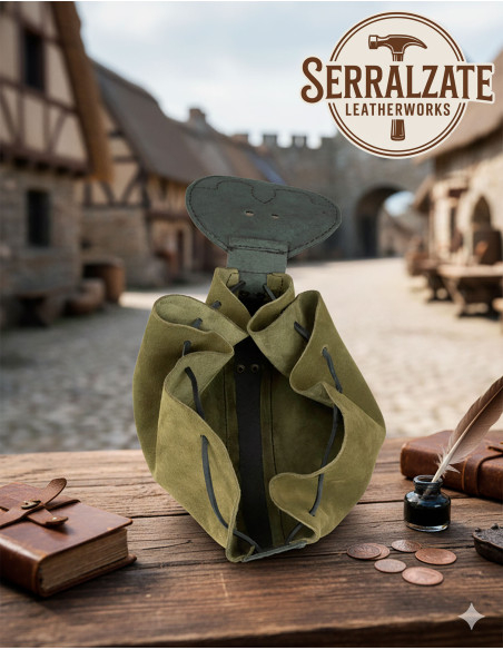 Sac à main médiéval en cuir modèle...