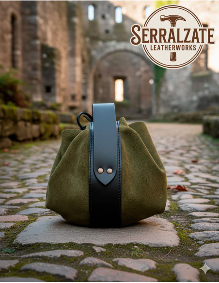 Sac à main médiéval en cuir modèle...