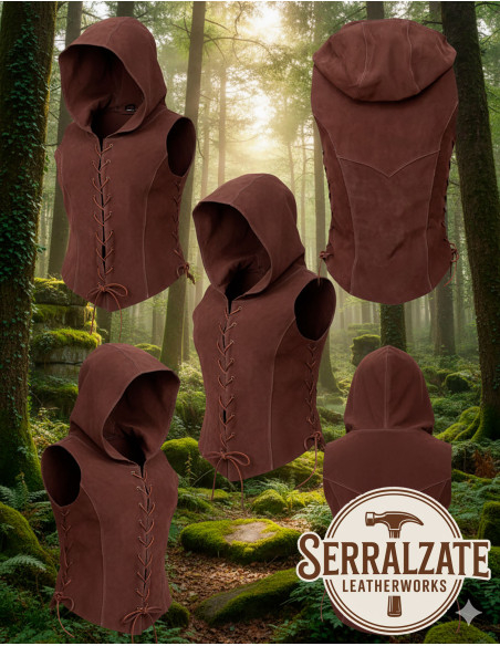 Gilet d'archère médiéval pour femme...