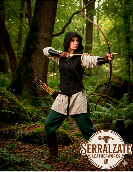 Gilet d'ombre médiéval pour femme en...