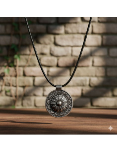 Pendentif médiéval de Cappadoce, finition argentée
