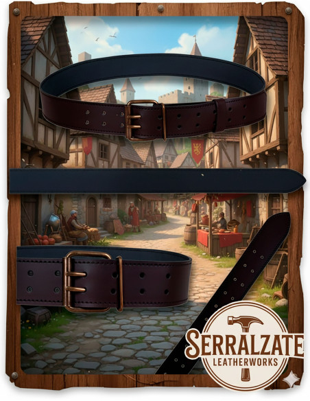 Ceinture médiévale Horacio à double...