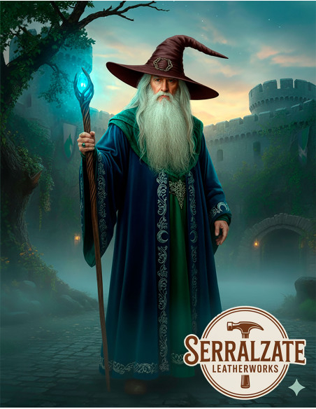 Chapeau en cuir du Mage du Royaume,...