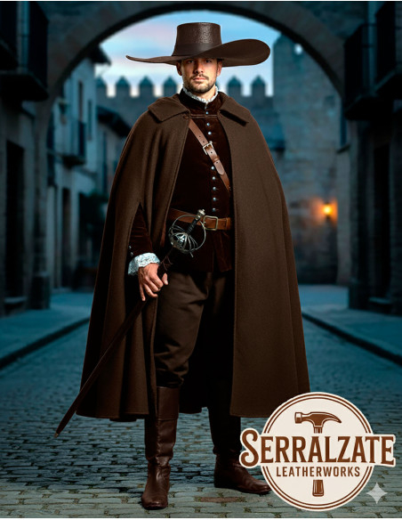 Chapeau médiéval en cuir Deluxe...