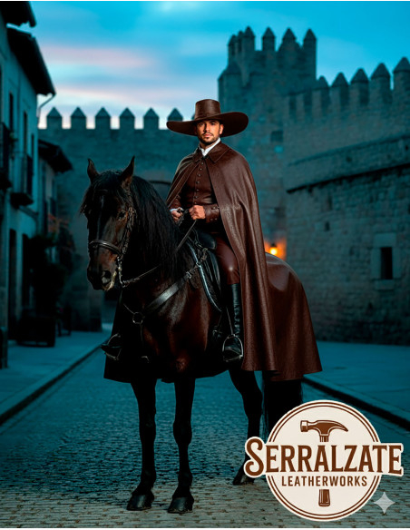 Chapeau médiéval en cuir Deluxe...