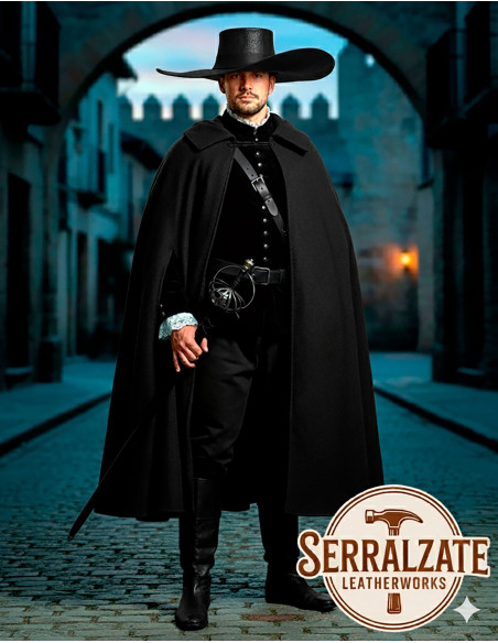 Chapeau médiéval en cuir Deluxe...