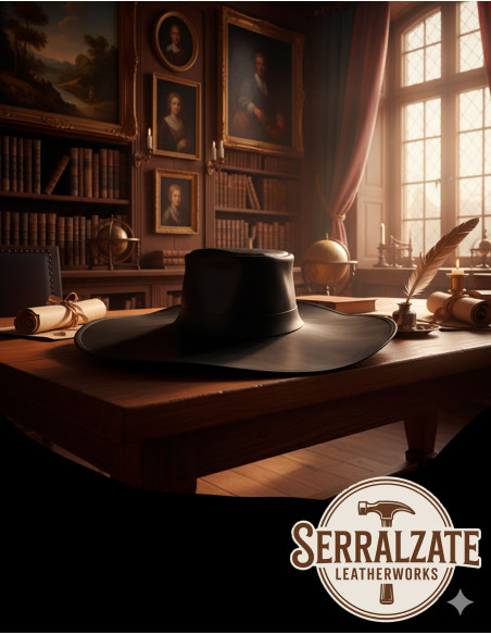 Chapeau médiéval en cuir modèle...