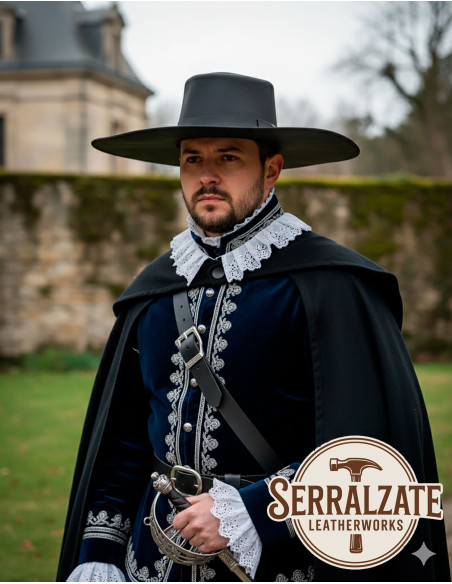 Chapeau médiéval en cuir modèle...