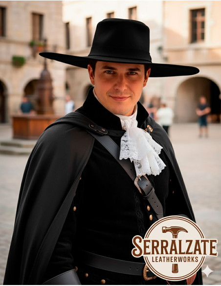 Chapeau médiéval en cuir modèle...