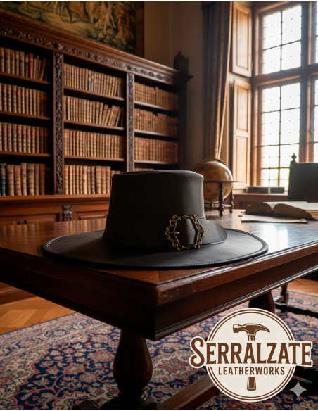 Chapeau médiéval en cuir modèle...