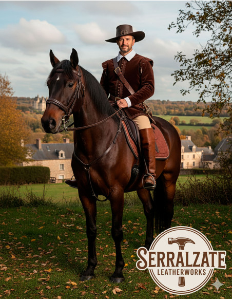 Chapeau médiéval en cuir modèle...