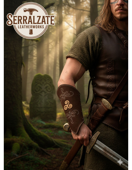 Bracelets de gardien en cuir suédé...