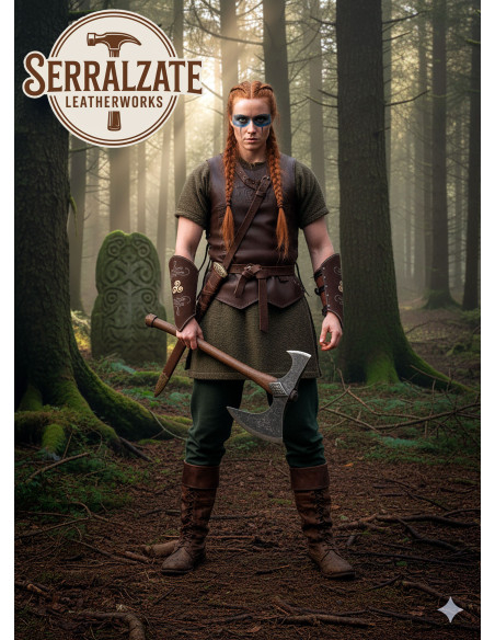 Bracelets de gardien en cuir suédé...