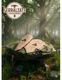 Bracelets de gardien en cuir suédé marron clair, modèle... 2