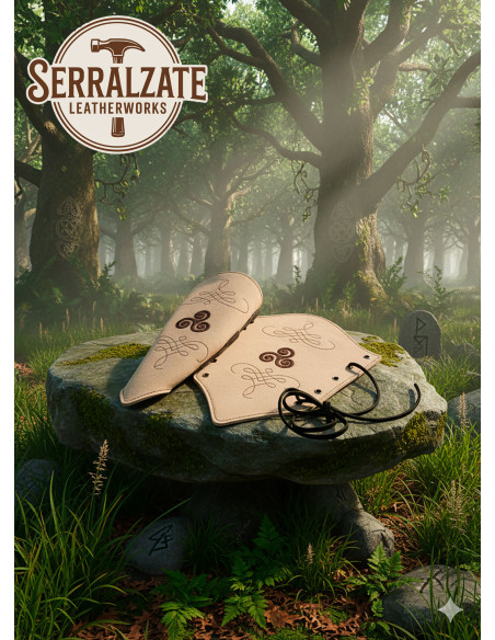 Bracelets de gardien en cuir suédé...