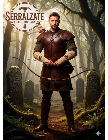 Bracelets de gardien en cuir suédé...