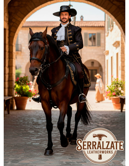 Chapeau médiéval en cuir Deluxe...