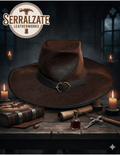 Chapeau Deluxe non officiel Van Helsing en cuir, couleur... 2